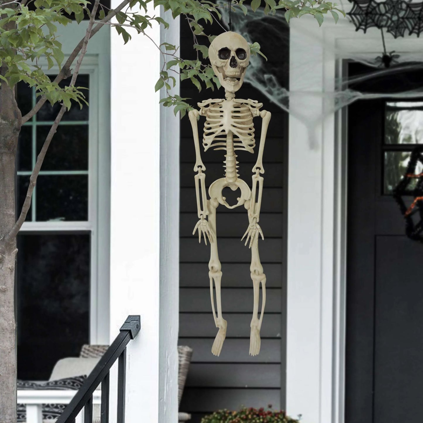 Halloween 16" Mini Poseable Skeleton Outdoor Decoration, by