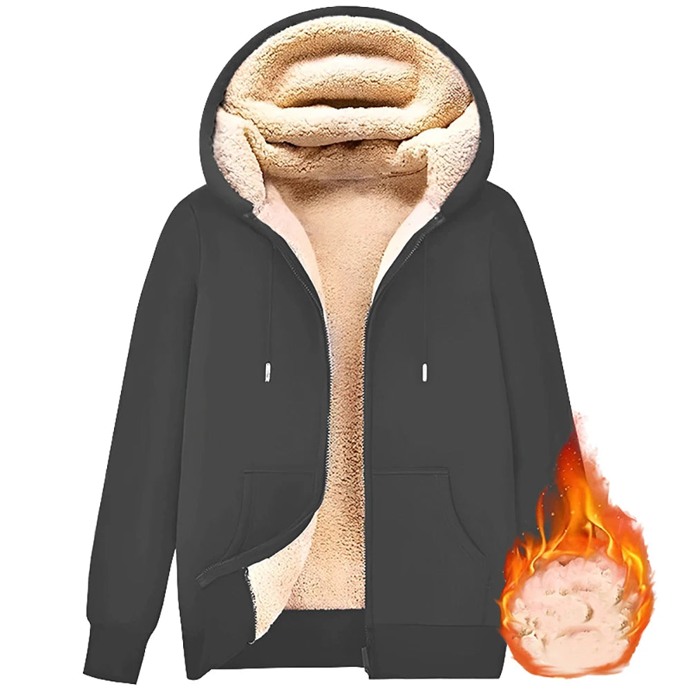 EXTRA WARM SHERPA HOODIE