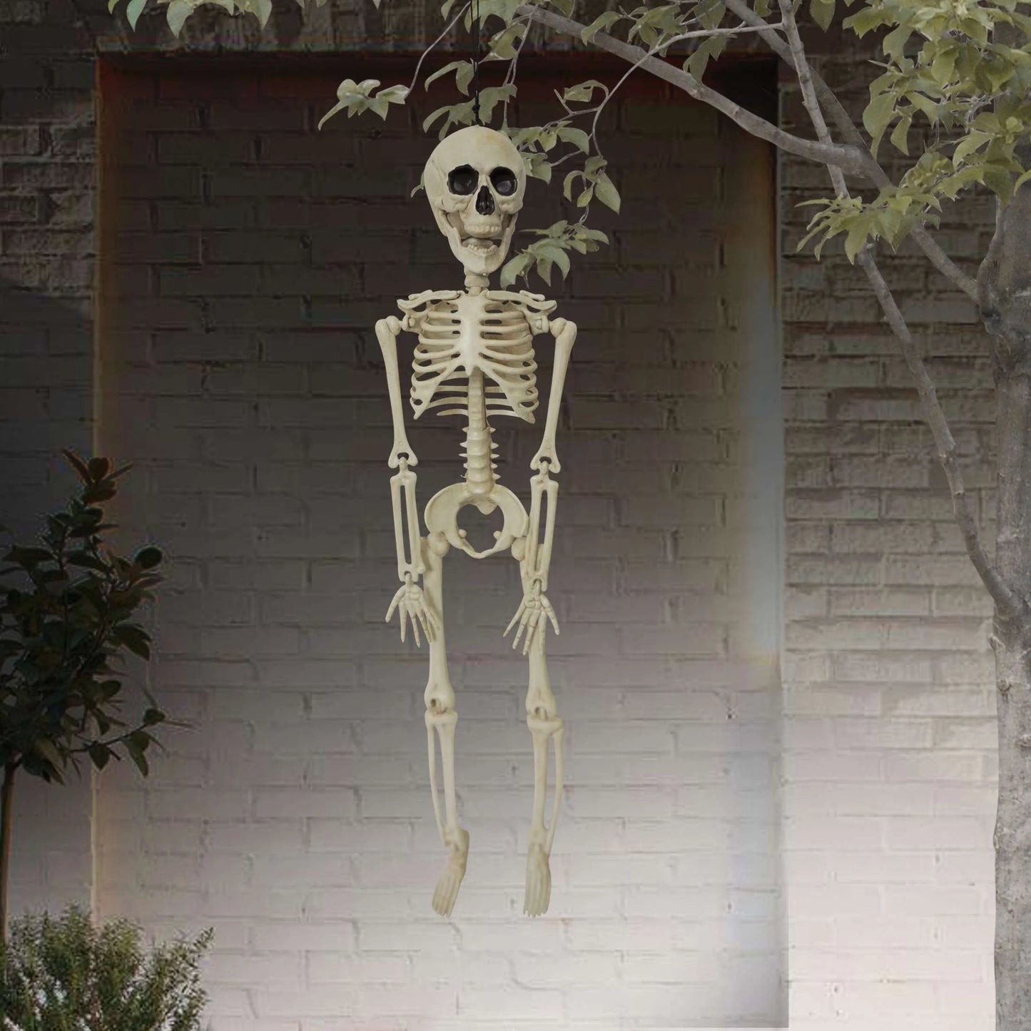Halloween 16" Mini Poseable Skeleton Outdoor Decoration, by