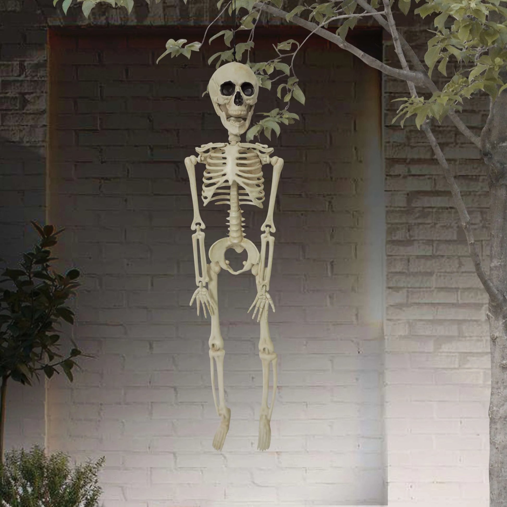 Halloween 16" Mini Poseable Skeleton Outdoor Decoration, by